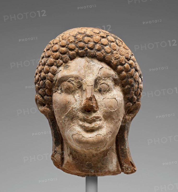 Head of a Kore, about 500 BC. Creator: Unknown.