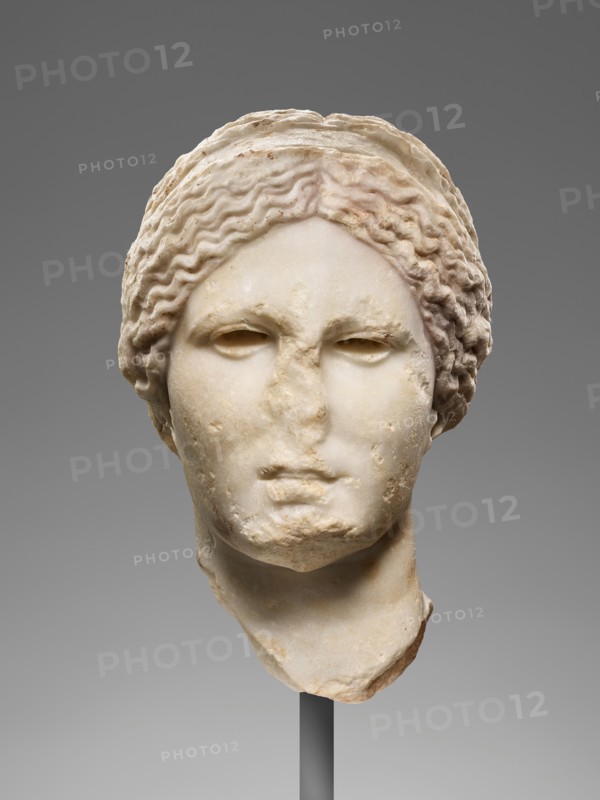 Head of Venus (Knidian Aphrodite type), 99-75 BC. Creator: Unknown.