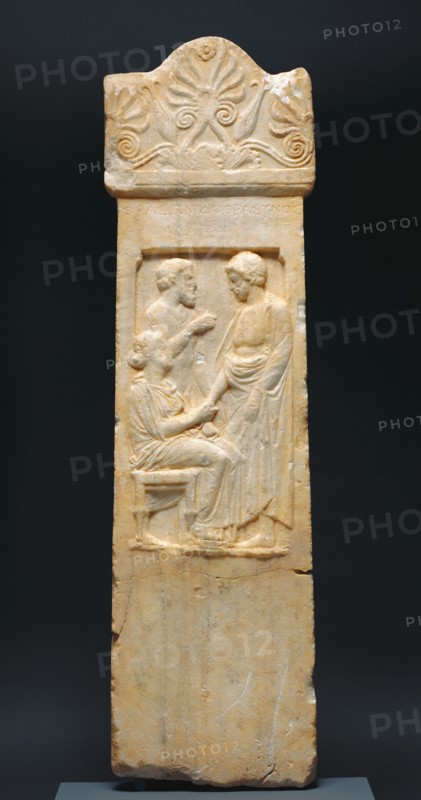 Grave Stele of Thrasynos, about 375 BC. Creator: Unknown.