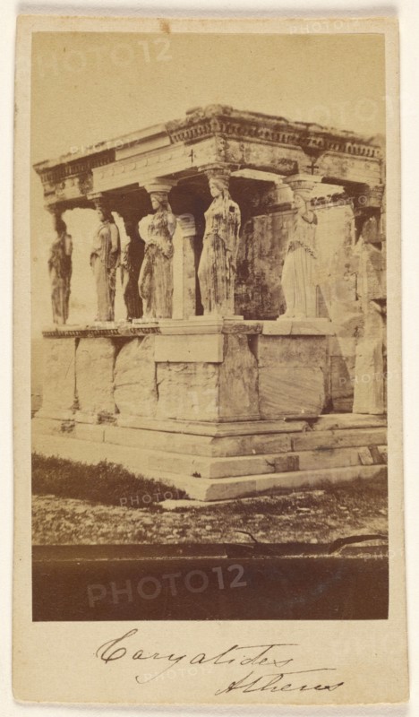 Caryatids, Athens, late 1850s-1860s. Creator: Konstantinos Dimitriou.