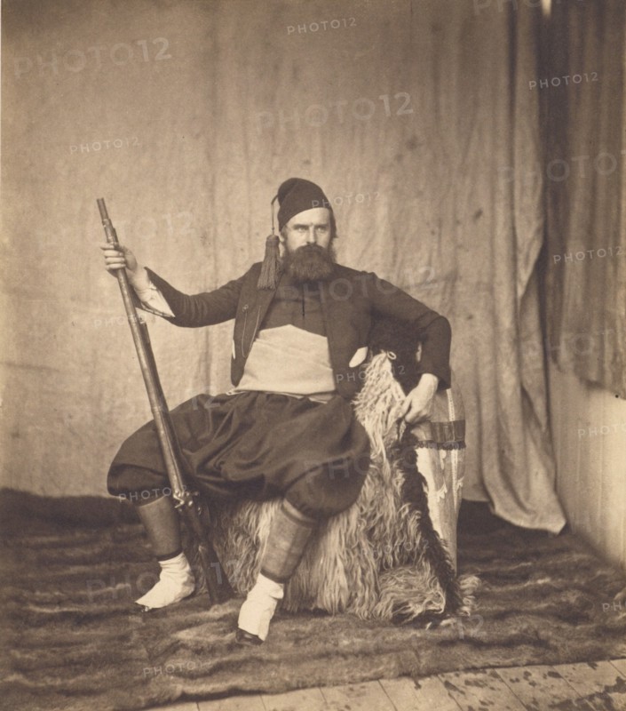 Self-Portrait in Zouave Uniform, 1855. Creator: Roger Fenton.