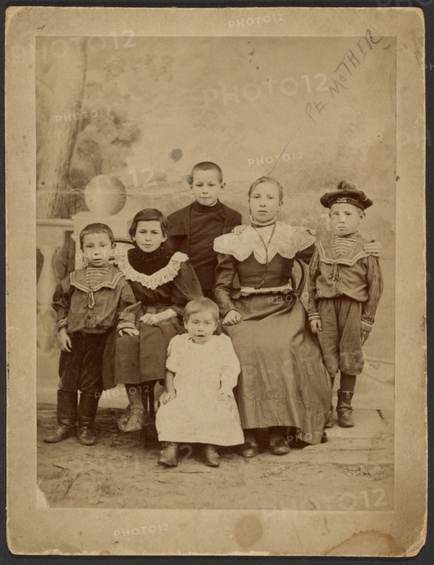Group portrait of children, about 1880-1895. Creator: Unknown.
