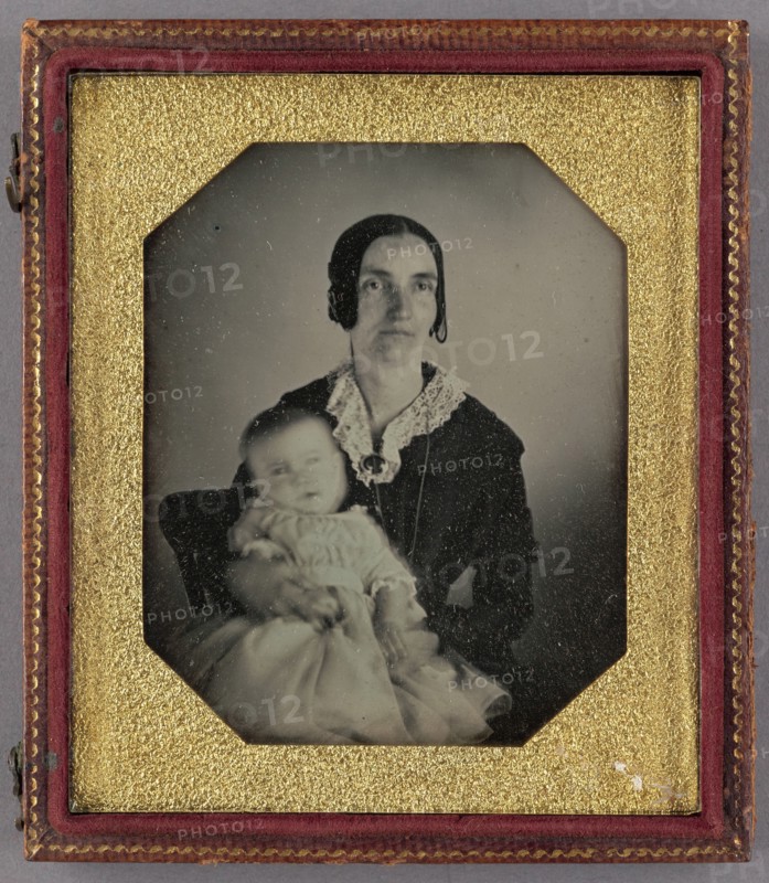 Portrait of a Seated Woman and Baby, about 1851. Creator: Unknown.