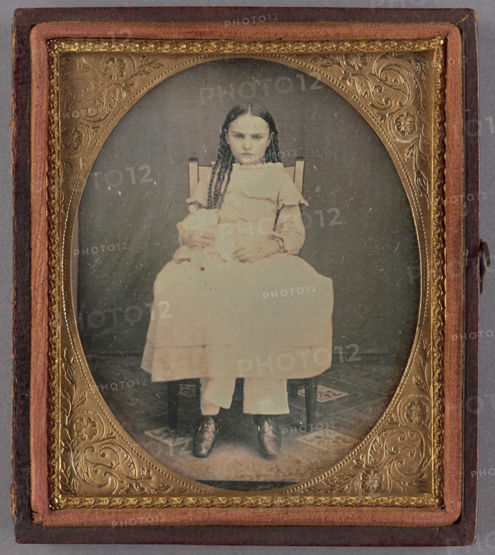 Portrait of a Girl in Braids, 1850-1854. Creator: Unknown.