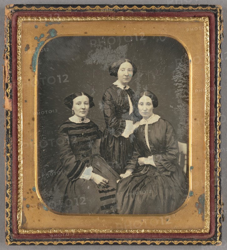 Portrait of Three Women, about 1850. Creator: Unknown.