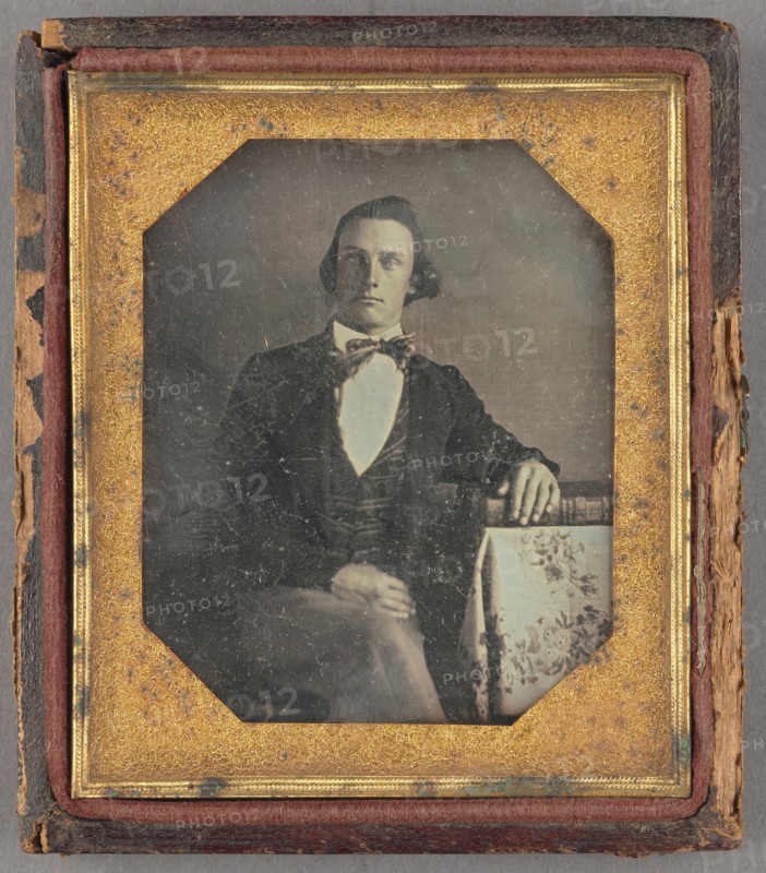 Portrait of a Seated Man, about 1849. Creator: Unknown.