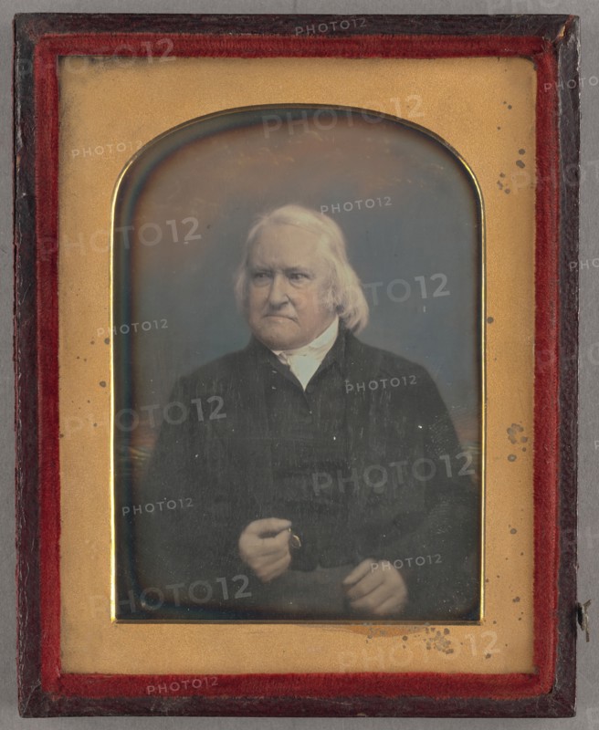 Portrait of an Elderly Man with Long White Hair, about 1855-1859. Creator: Unknown.
