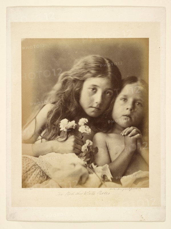 The Red and White Roses, 1865. Creator: Julia Margaret Cameron.