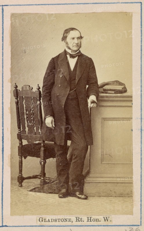 William Ewart Gladstone, 1863. Creator: Caldesi, Blanford & Co..