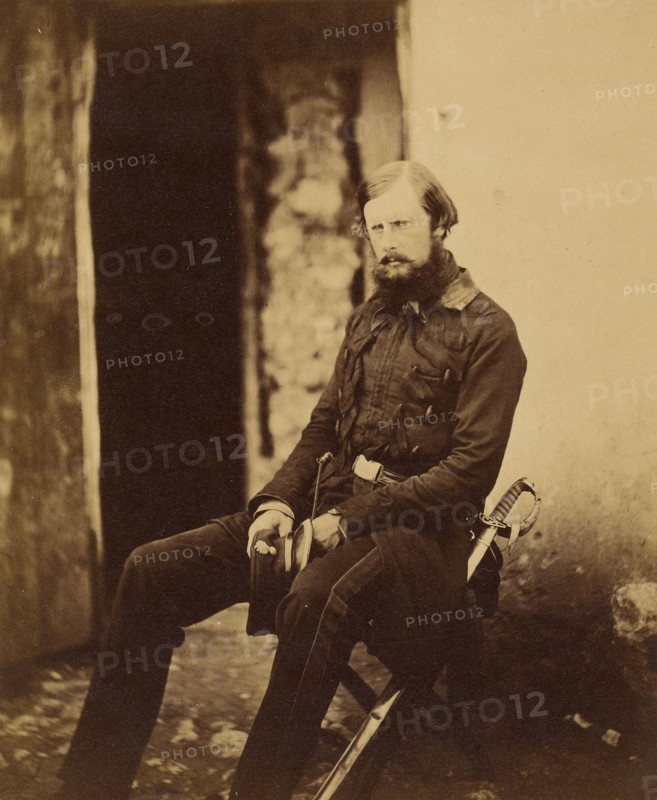 Lt. Colonel Prince Edward of Saxe Weimar, 1855. Creator: Roger Fenton.