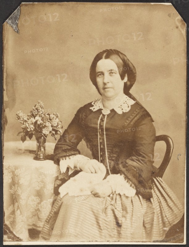 Portrait of seated woman, about 1860-1870. Creator: Unknown.