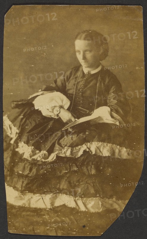 Portrait of seated woman, about 1855-1865. Creator: Unknown.