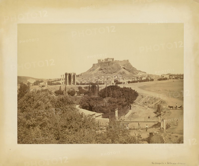 The Acropolis from the Southeast, Athens, 1870. Creator: Petros Moraites.