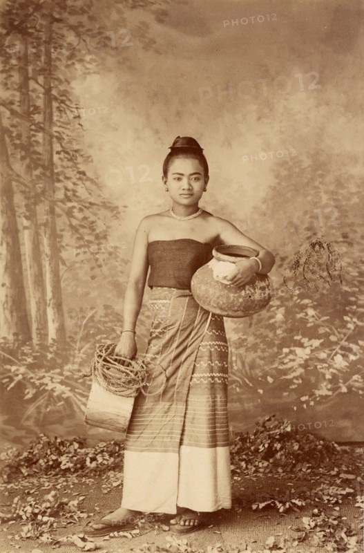 Burmese Peasant Girl as Decolté, about 1885. Creator: Felice Beato.
