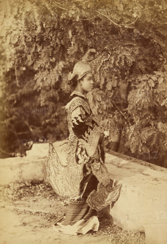 Burmese Princess, about 1885. Creator: Felice Beato.
