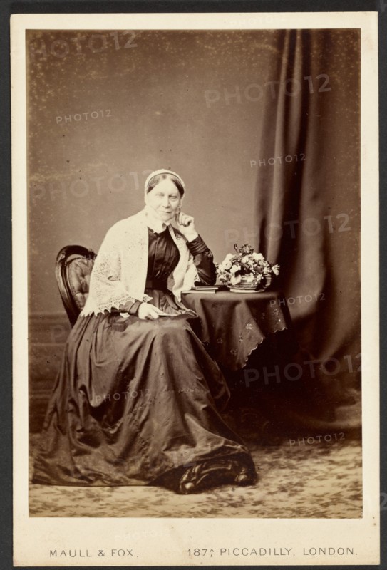 Portrait of seated woman, about 1879-1885. Creator: Maull & Fox.