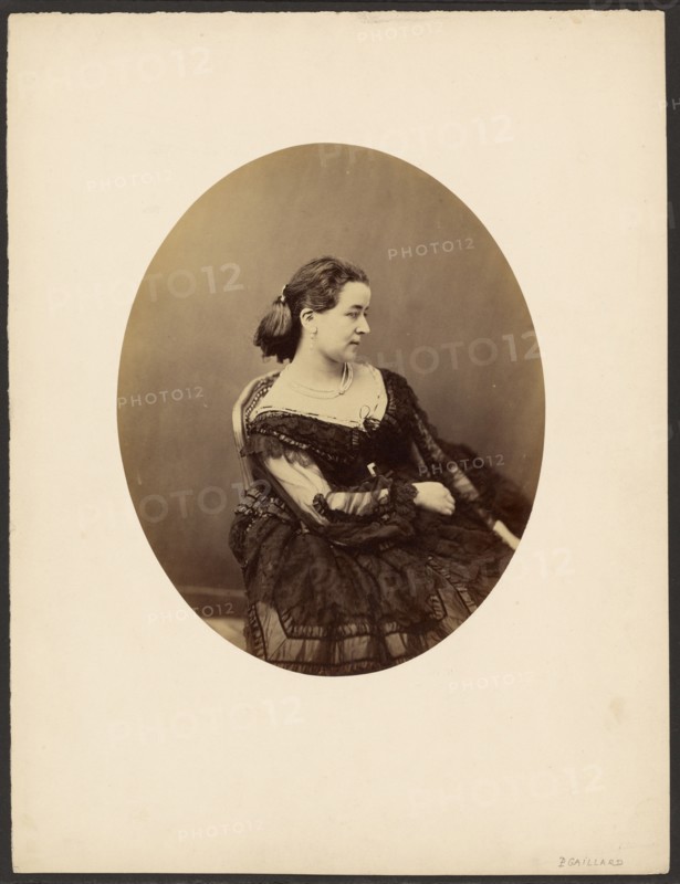 Woman seated in profile, mid-19th century. Creator: Paul De Gaillard.