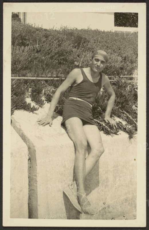 Man in swimwear, 1915-1920. Creator: Fédèle Azari.