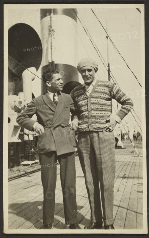 Portrait of two men, 1920-1930. Creator: Fédèle Azari.