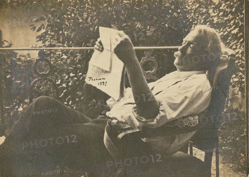 Félix Nadar in Florence, negative 1883; print about 1900. Creator: Unknown.