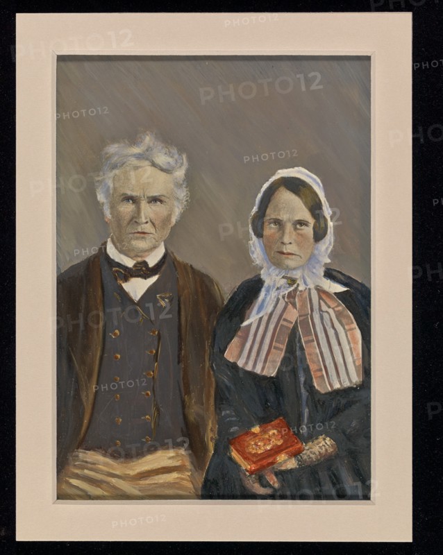 Portrait of a couple, about 1850-1860. Creator: Unknown.