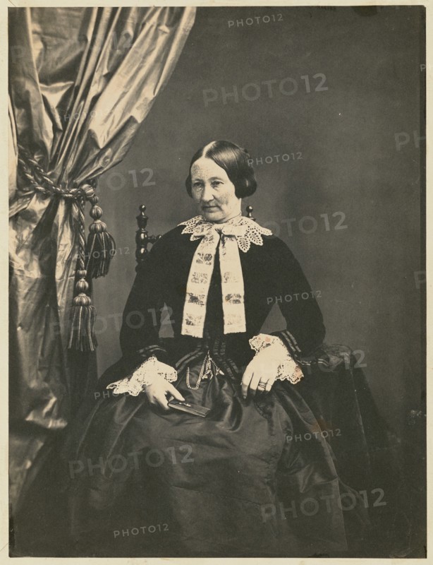 Portrait of a Woman, about 1850-1855. Creators: Achille Deveria, Théodule Deveria.