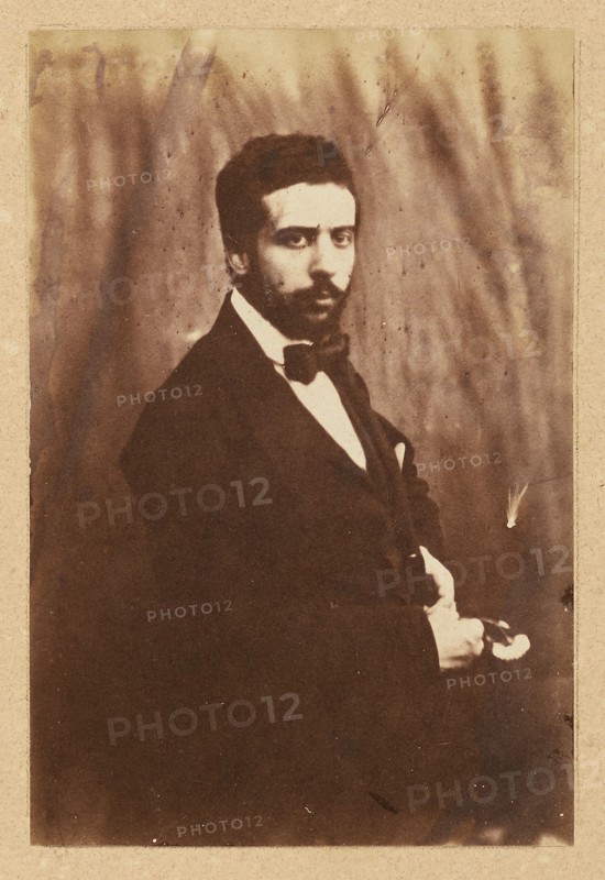 Portrait of a Gentleman, 1854. Creators: Achille Deveria, Théodule Deveria.