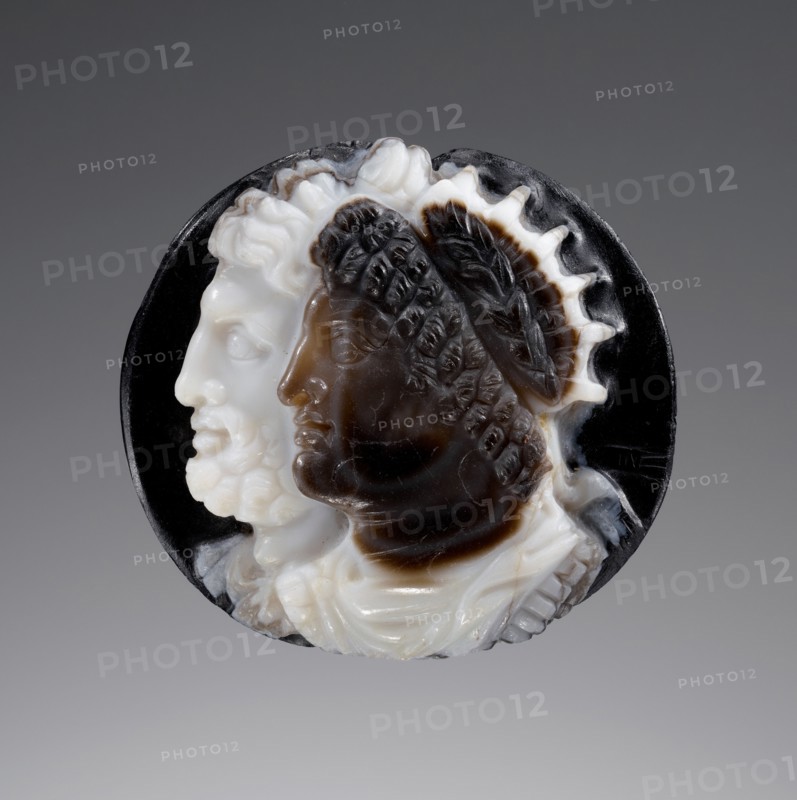 Cameo;Cameo with a Ptolemaic King and Zeus Ammon, 2nd century B.C. Creator: Unknown.