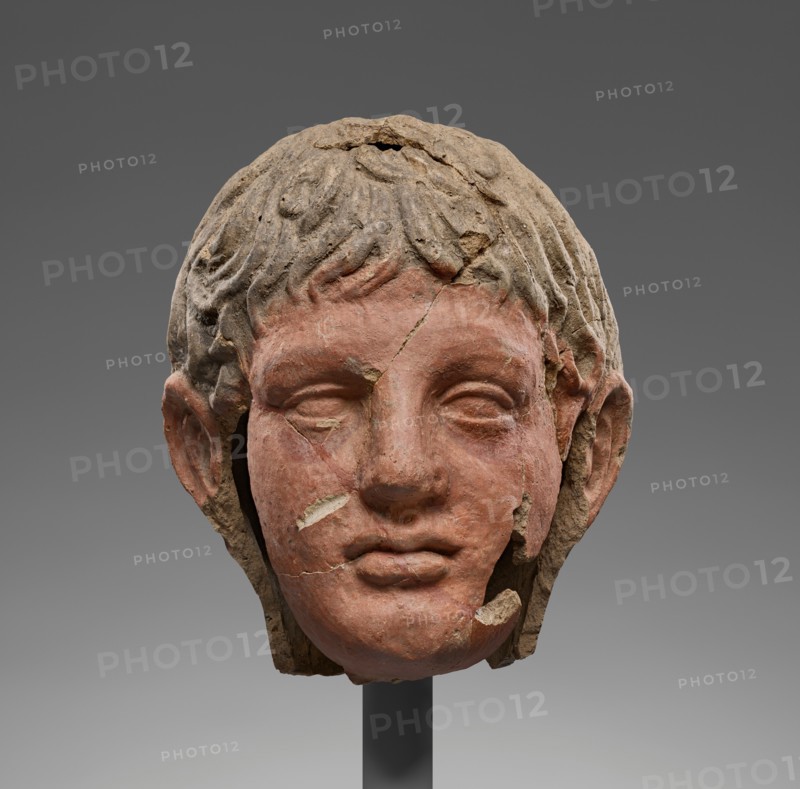 Votive Head of a Young Man, 200-150 B.C. Creator: Unknown.
