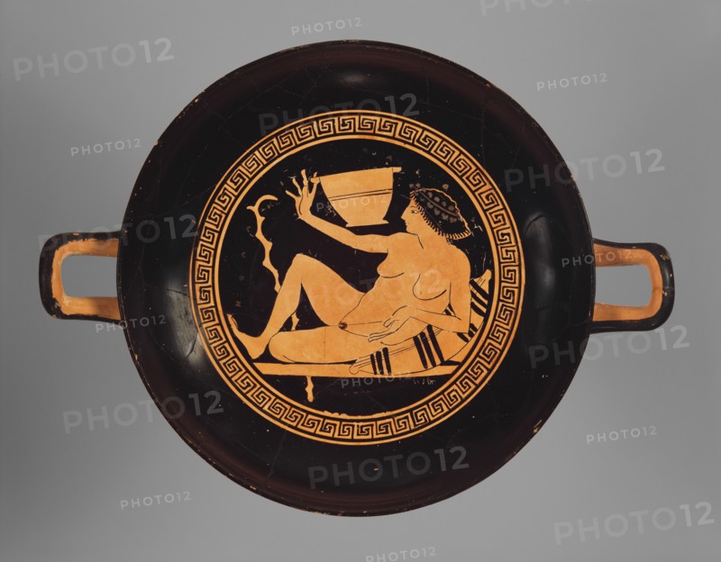 Attic Red-Figure Kylix, about 490 BC. Creator: Onesimos.