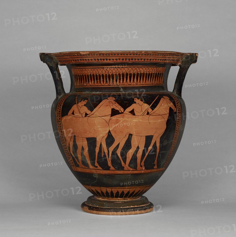 Attic Red-Figure Column Krater, about 480 BC. Creator: Myson.