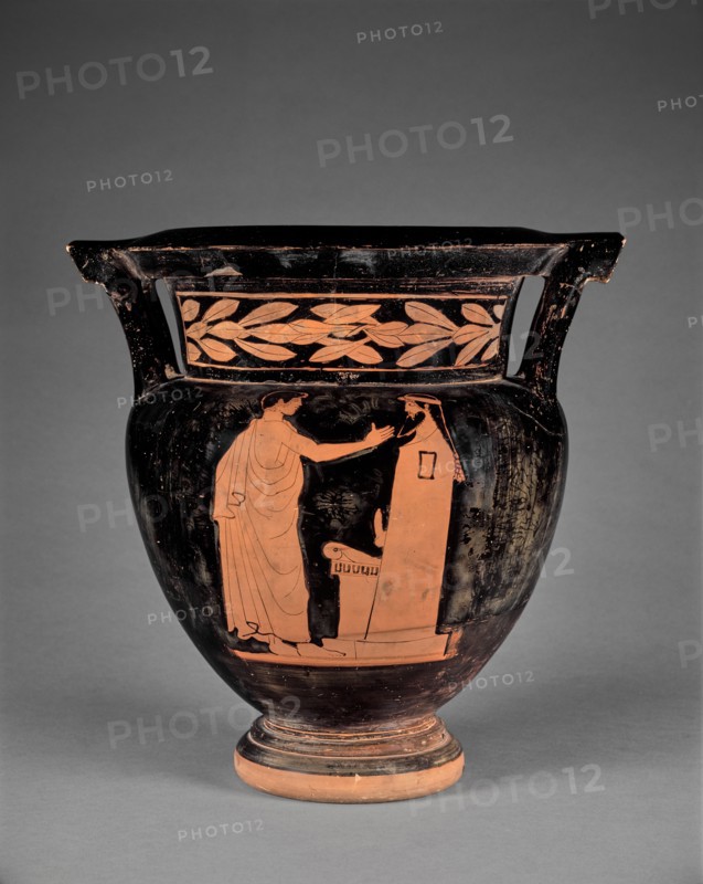 Attic Red-Figure Column Krater, about 470 BC. Creator: Harrow Painter.