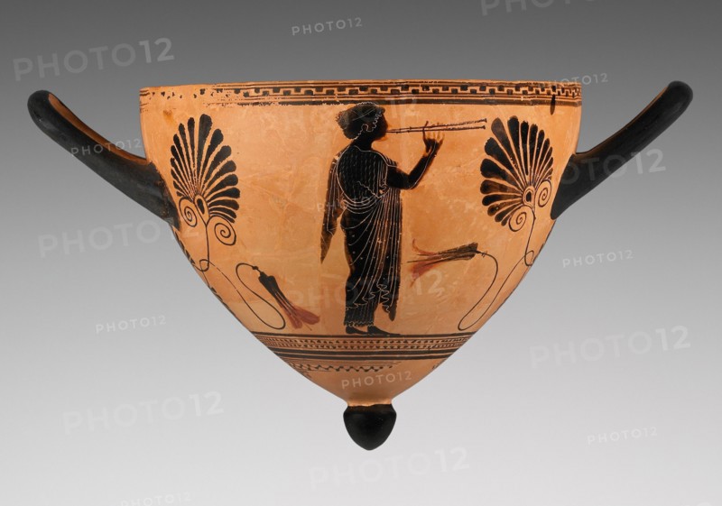 Attic Black-Figure Mastos, 520-500 BC. Creator: Psiax.
