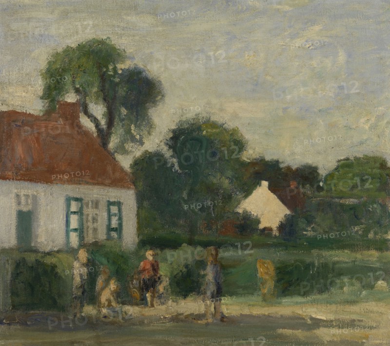 Oude baan in Schilde, 1940s? Creator: Albert Van Dyck.