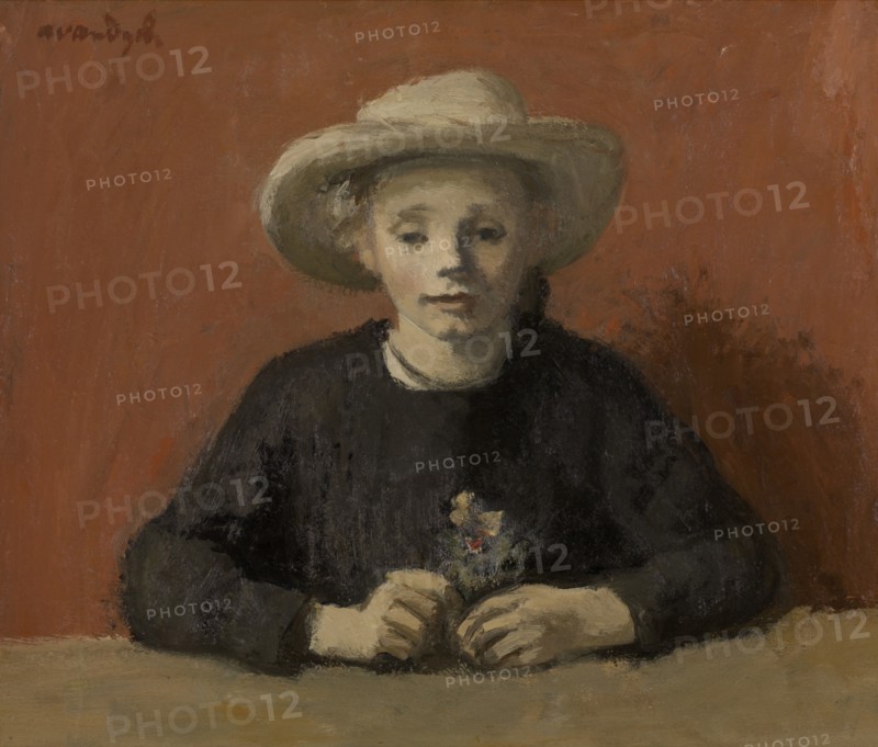 Gusta in a Little Hat, 1940s? Creator: Albert Van Dyck.