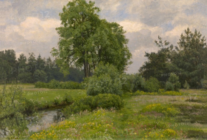 Landscape, late 19th-early 20th century. Creator: Alfred Elsen.