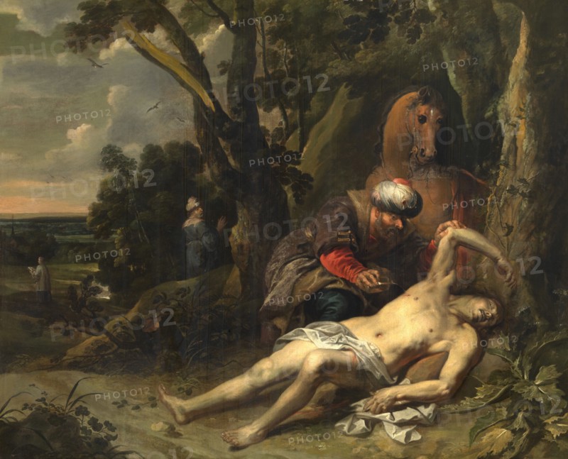 The Good Samaritan, 1647. Creator: Balthasar van Cortbemde.