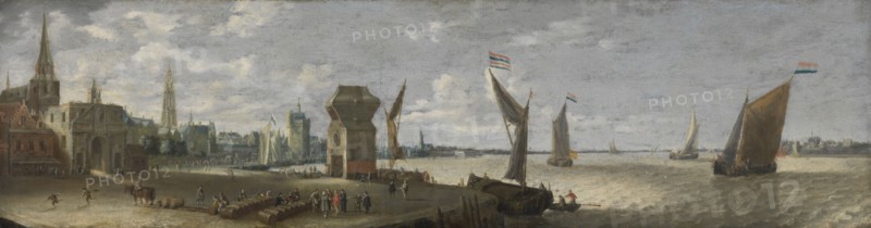The Antwerp Shipyard, 1650. Creator: Bonaventura Peeters I.