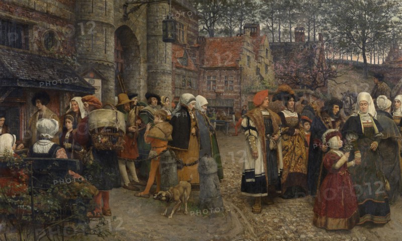 Within the Walls of Antwerp in 1550, (1901). Creator: Karel Boom.
