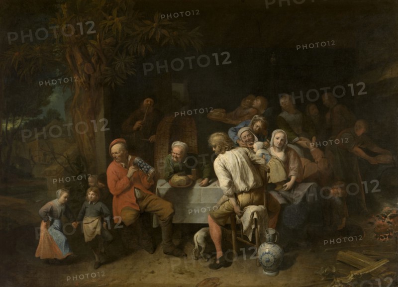 Peasant Meal, 1651. Creator: David Ryckaert III.