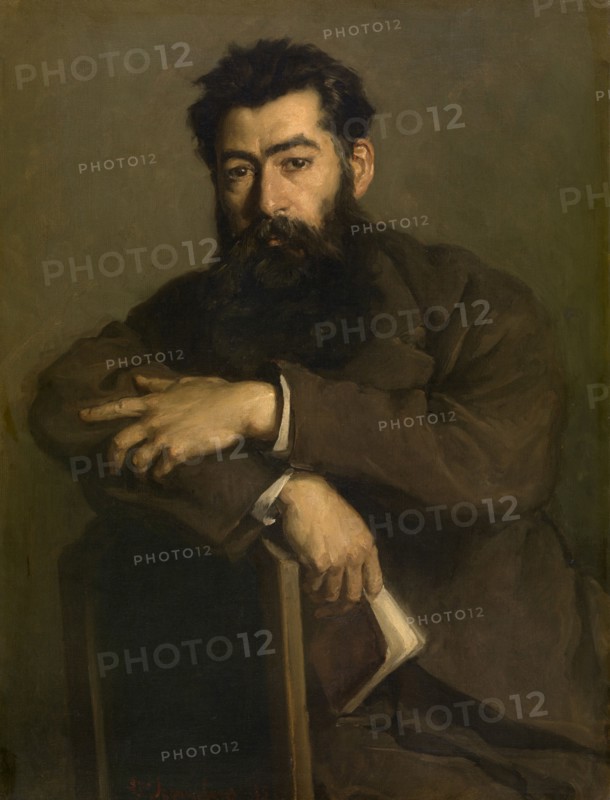 Portrait of a Man, 1875. Creator: Edouard Agneessens.