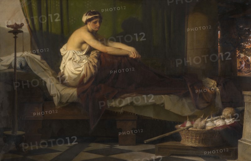 The Awakened Penelope Waits for the Return of Ulysses, 1877. Creator: Eduard Julius Friedrich Bendemann.