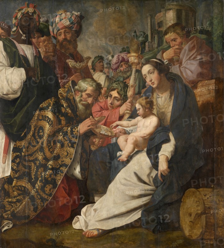 The Adoration of the Magi, late 16th-early 17th century. Creator: Abraham Janssens.