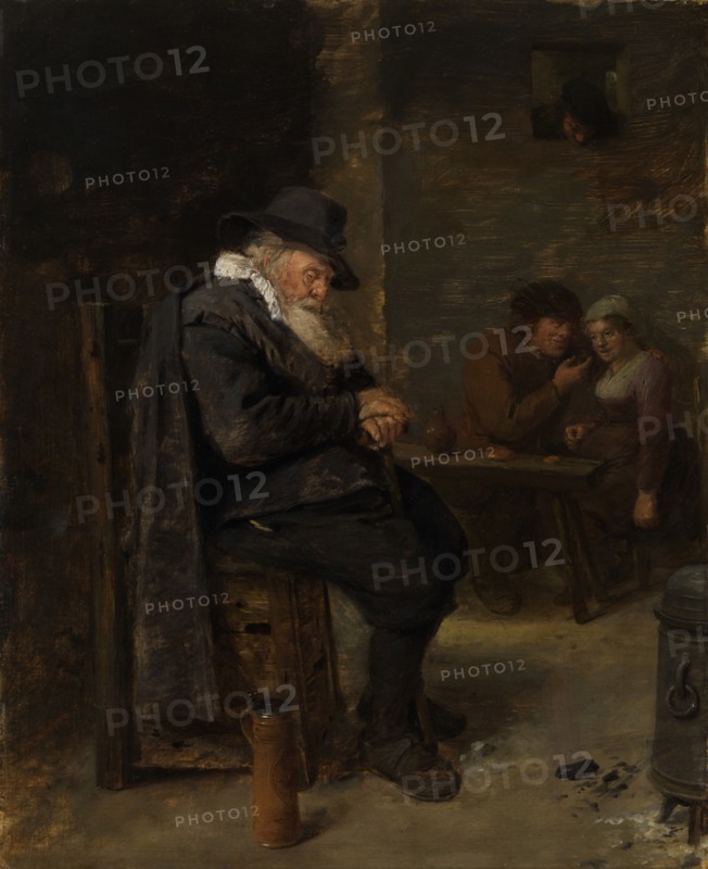An Old Man in a Tavern, 1632-1635. Creator: Adriaen Brouwer.