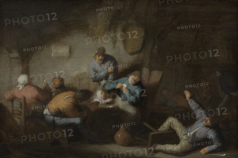 Tavern Scene, mid-late 17th century. Creator: Adriaen van Ostade.