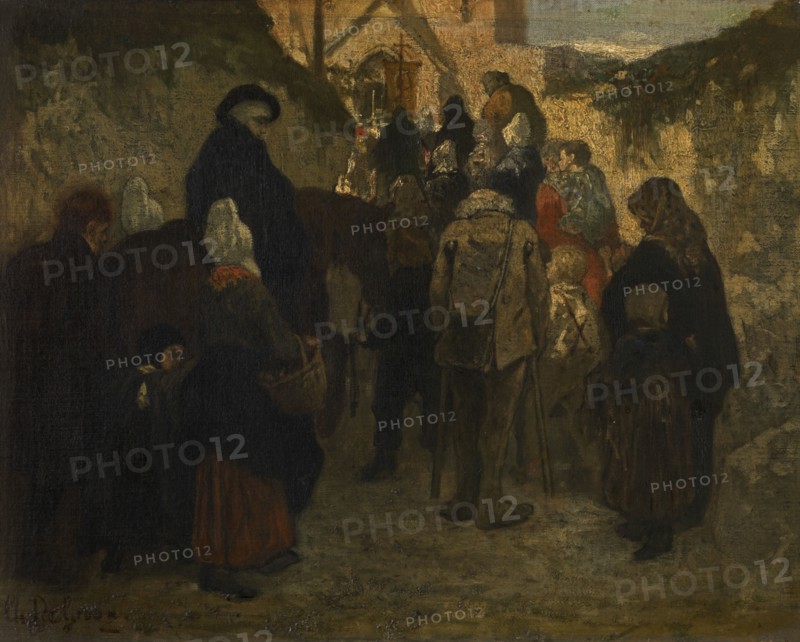 Pilgrimage in Diegem, 1857. Creator: Charles Corneille Auguste de Groux.