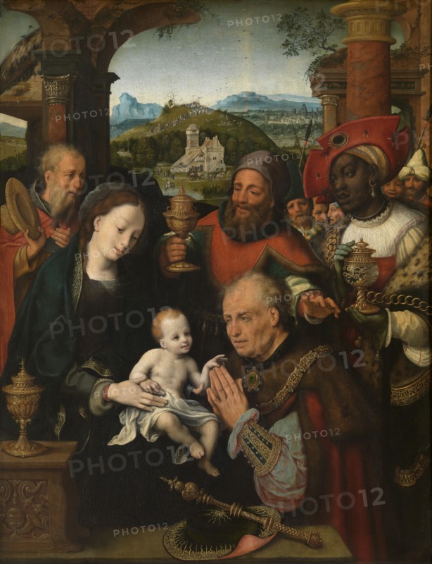 The Adoration of the Magi, mid-16th century. Creator: Cornelis van Cleve.