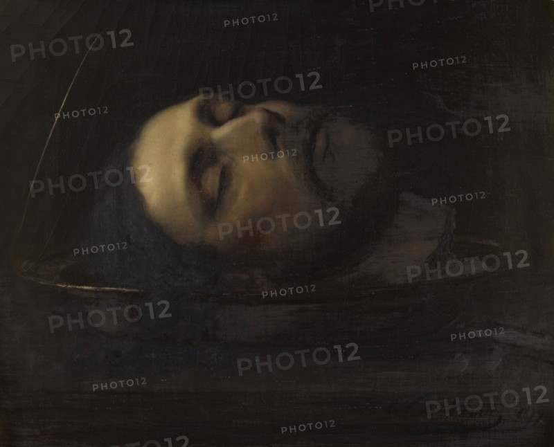 The Head of Saint John the Baptist, 1879. Creator: Edmond Van Hove.