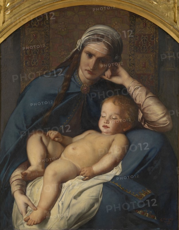 Mother of the Messiah and the Four Evangelists, 1873. Creator: Charles Verlat.