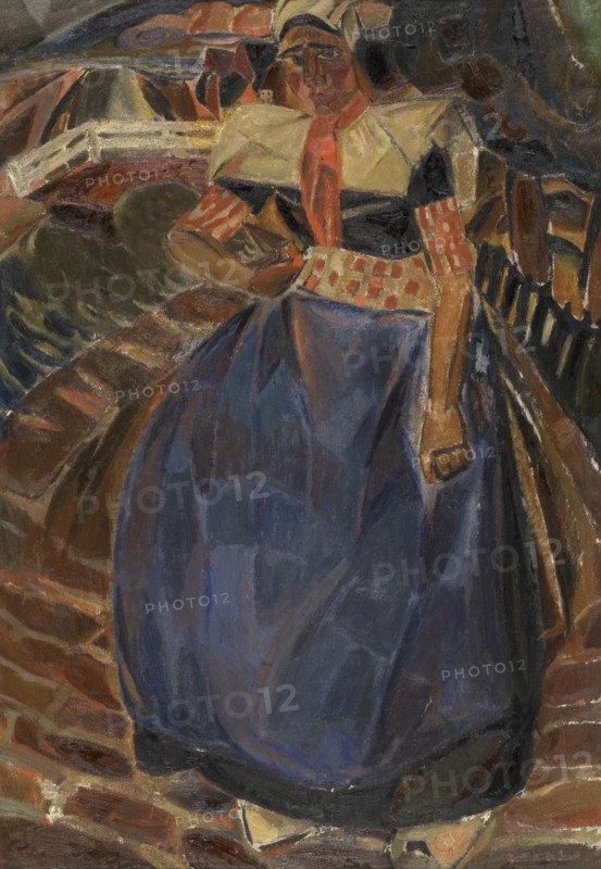 Woman from Spakenburg, 1917. Creator: Gustave De Smet.